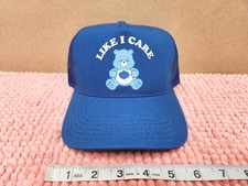 2025 Care Bears "Grumpy Bear" Trucker Hat Snapback Hat w/ Mesh Back NEW