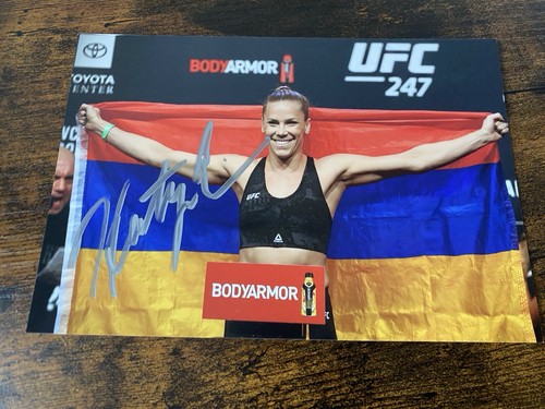 Katlyn "Blonde Fighter" Cerminara Chookagian signed Autogramm 4x6 Foto Auto
