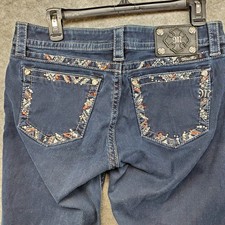 Miss Me Jeans Women's Size 29 Medium Blue Wash Mid Rise Easy Skinny Denim