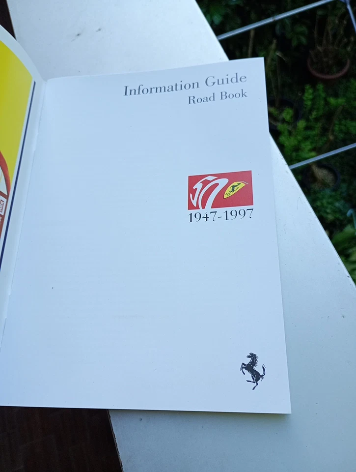 1997 , Ferrari 50th Anniversary,1947/1997-Information Guide Road Book (50 pages) - Immagine 2 di 4