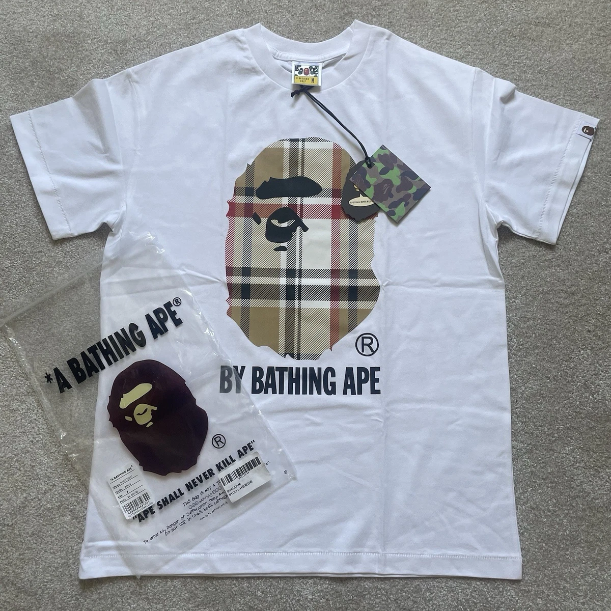 A Bathing Ape White T-Shirts for Men for sale | eBay