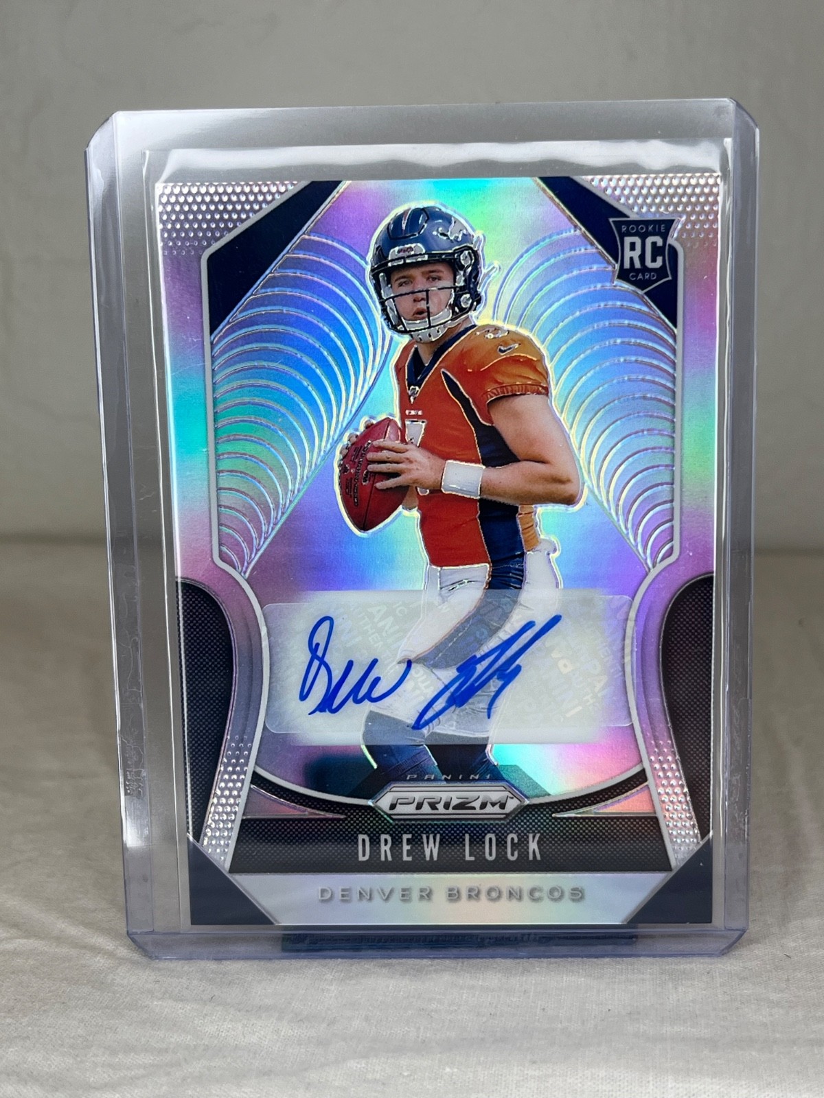 2019 Panini Prizm - Rookies Drew Lock #304 Silver Prizm Autographs (AU, RC)