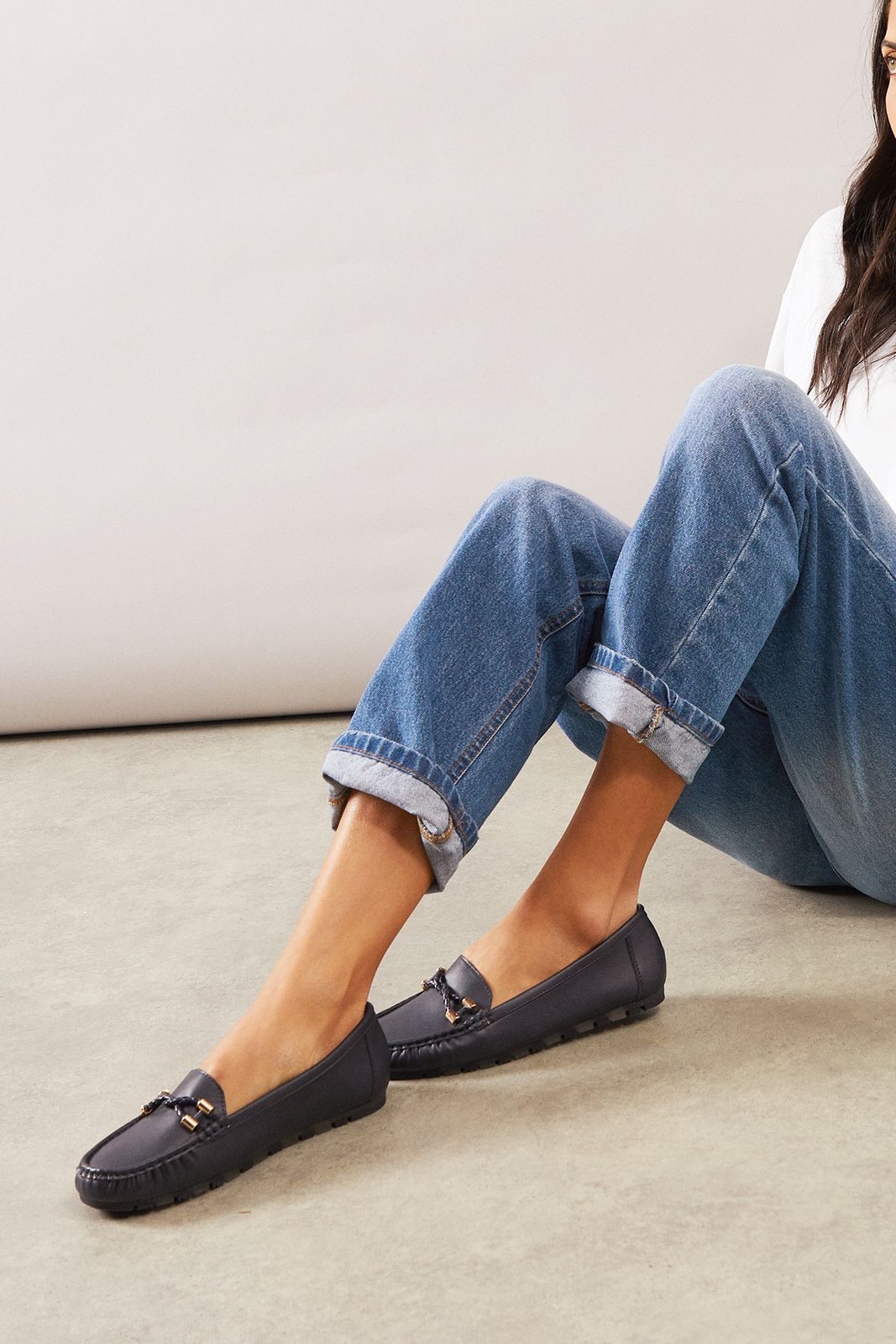 SAOLA Mocassini donna casual buoni per la suola blu navy