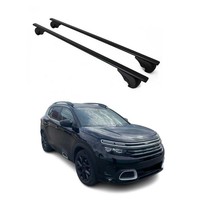DachträGer GrundträGer FüR Citroen C5 Aircross 2018-2025 75Kg Stahl Schwarz 2X