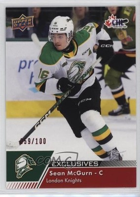 2022-23 Upper Deck CHL Exclusives 59/100 Sean McGurn #33 0r4