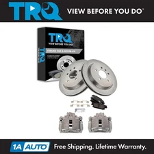 TRQ Rear Brake Pad & Rotor Kit Fits 2010-2011 Cadillac