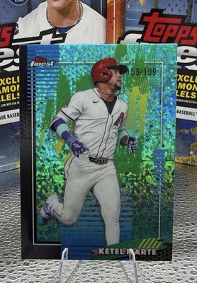 2026 Topps Finest Common Aqua Mini Diamond Refractor Ketel Marte #4 /199 DBacks