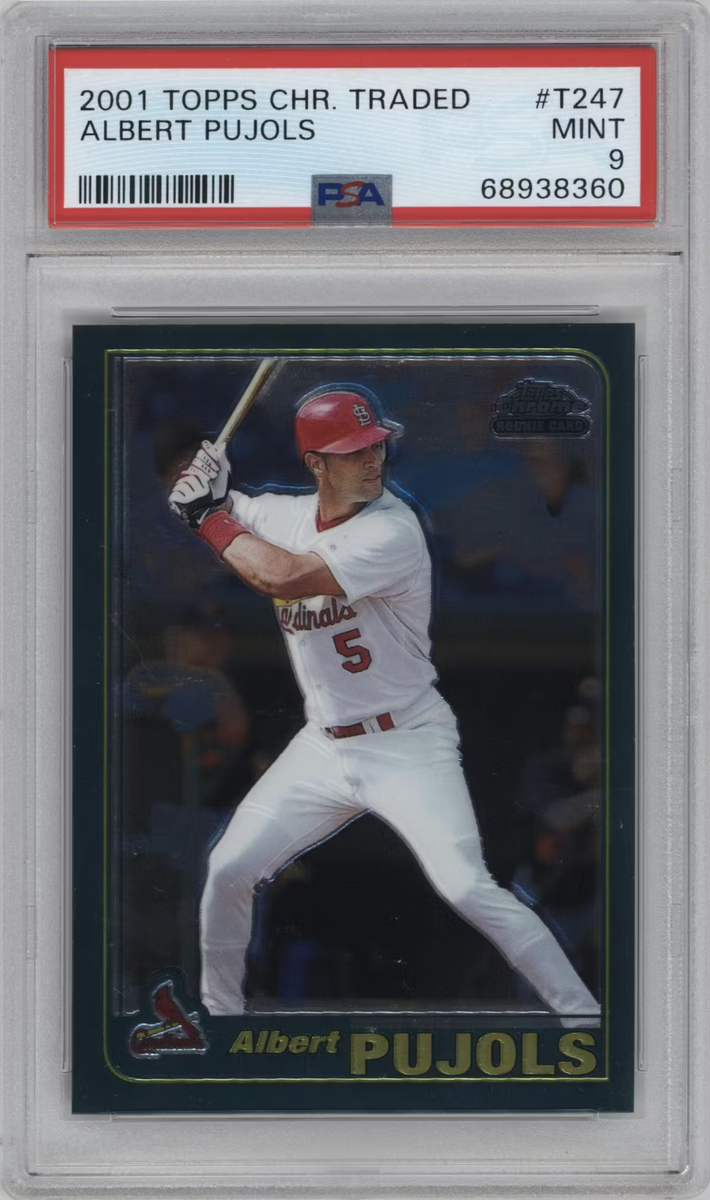 ALBERT PUJOLS 2001 TOPPS CHROME TRADED ROOKIE PSA 9 CARDINALS | eBay