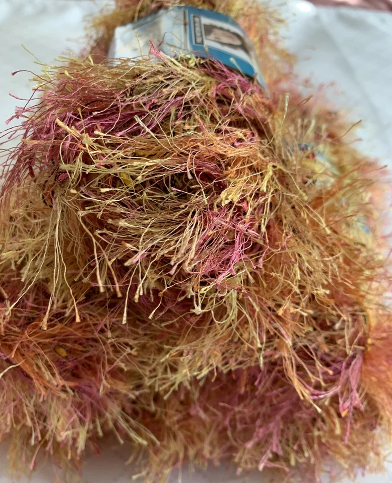 6 madejas PHENTEX Moda Once pestañas/cinta hilo-rosa/naranja/amarillo-41 yardas Ea. Foto 4 de 4