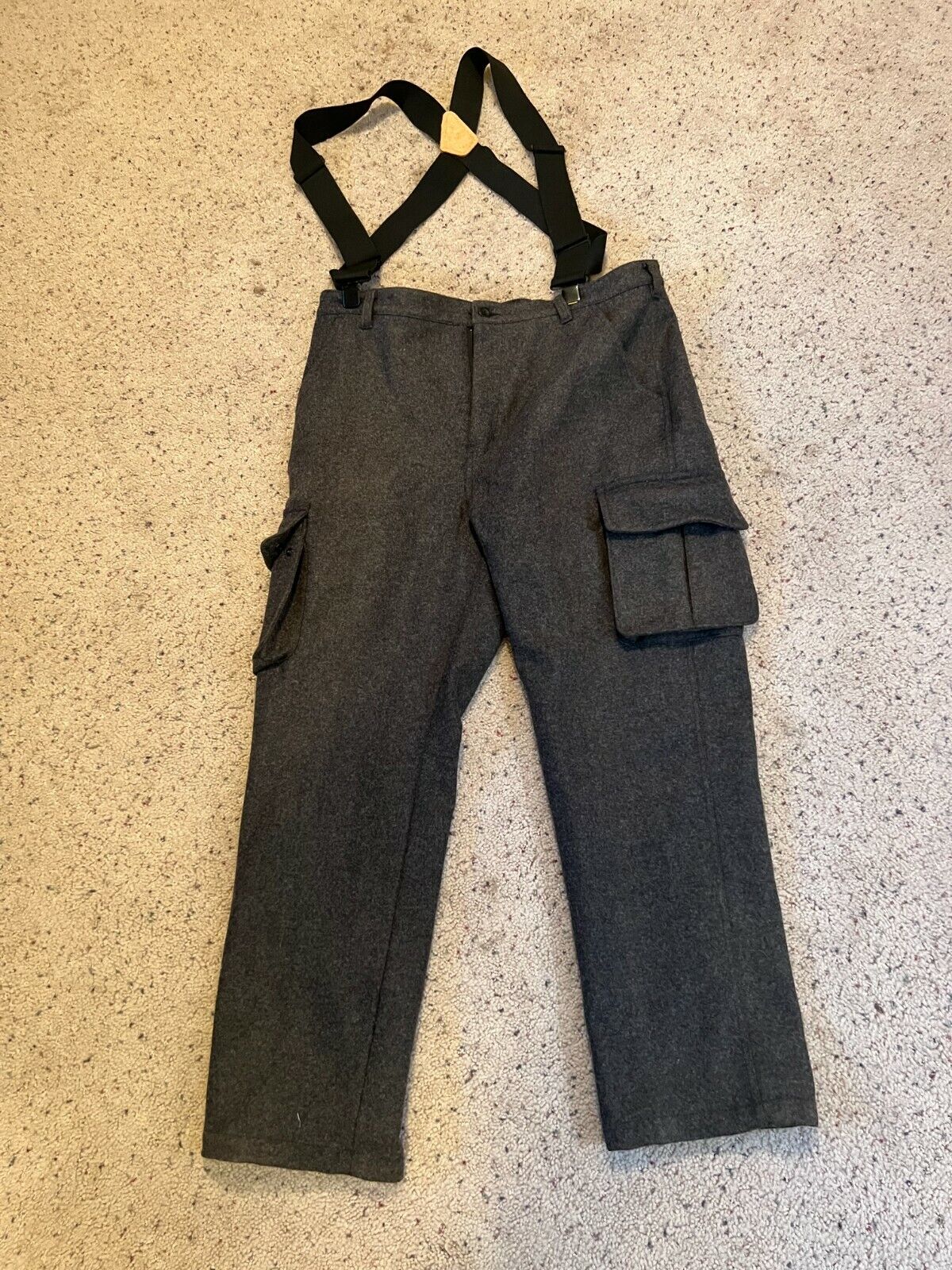 Cabela's Dry Plus 100% Wool Charcoal Grey Insulated Pants Men's Size 40