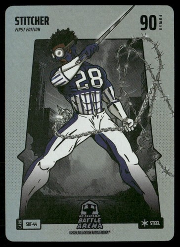2024 Bo Jackson Battle Arena Silver Battlefoil Stitcher Jonathan Taylor Steel