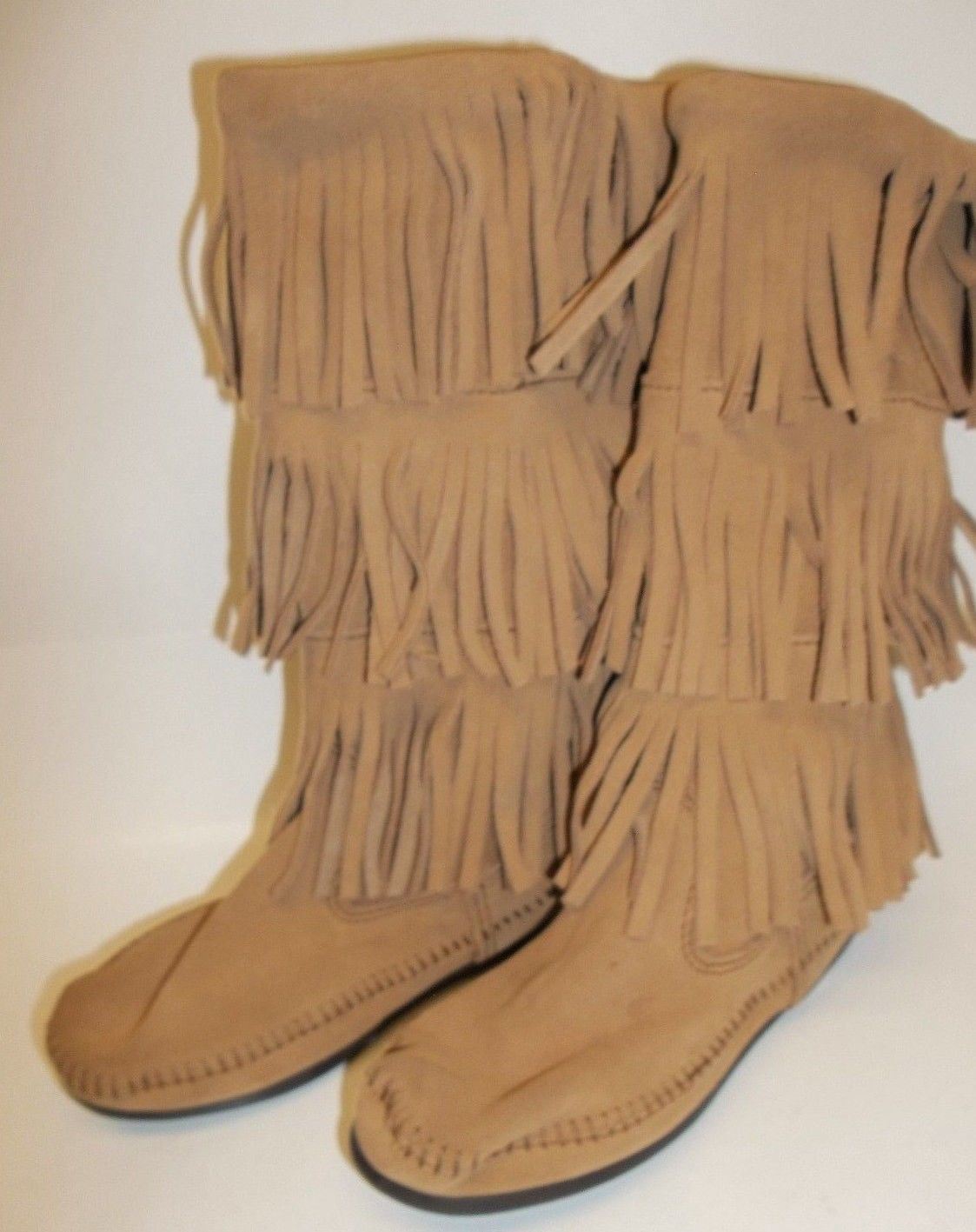 Minnetonka 3 Layer Fringe Damens Damens Damens 7 Moc Toe Suede Mid Calf Boot New Festival 489 a41754 Minnetonka 3 Layer Fringe Damens Damens Damens 7 Moc Toe Suede Mid Calf Boot New Festival 489 a41754