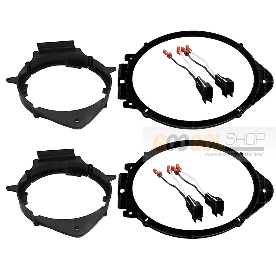 METRA 6x9 & 6.5 inch Truck Speaker Adapters + harness for 2014-2023 Silverado - Sierra