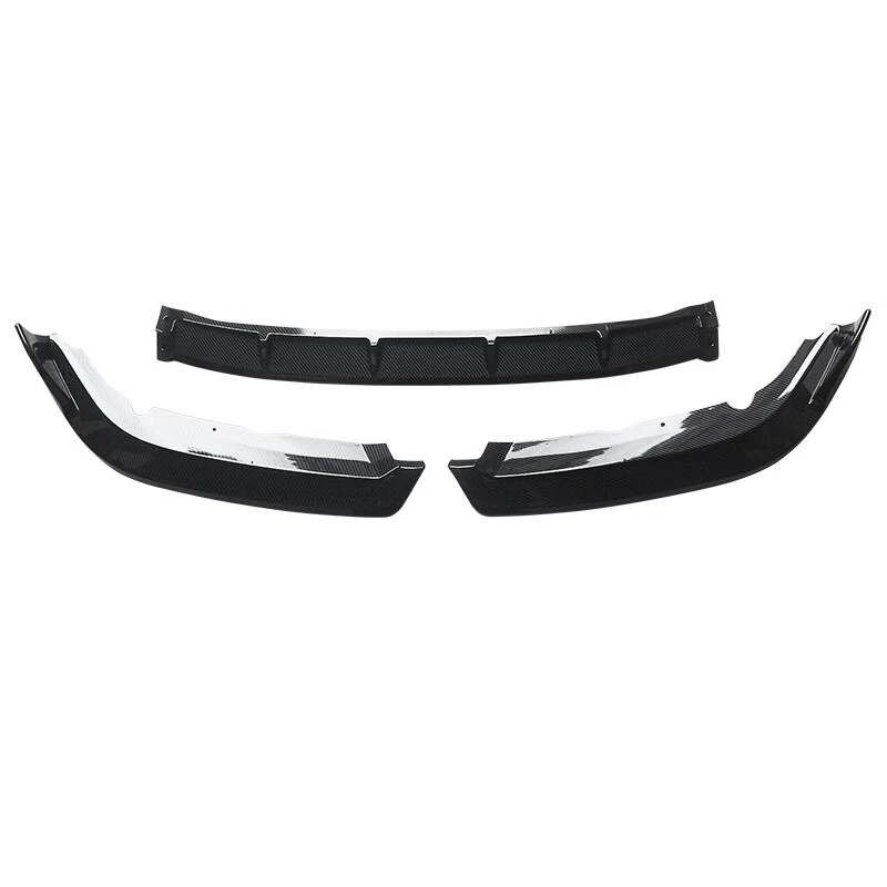 Fits 2019-2021 Honda Civic Sedan Front Bumper Lip Spoiler Carbon Fiber Print - Image 2 of 4
