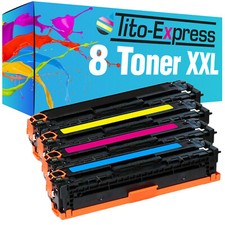 8 Toner XL für HP CB540A-543A CP 1515 N CP 1516 N CP 1517 N CP 1517 NI CP 1518NI