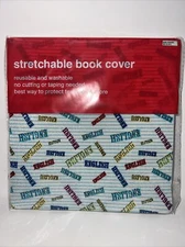 Stretchable Book Cover Back To School English Reusable & Washable  *NEW*