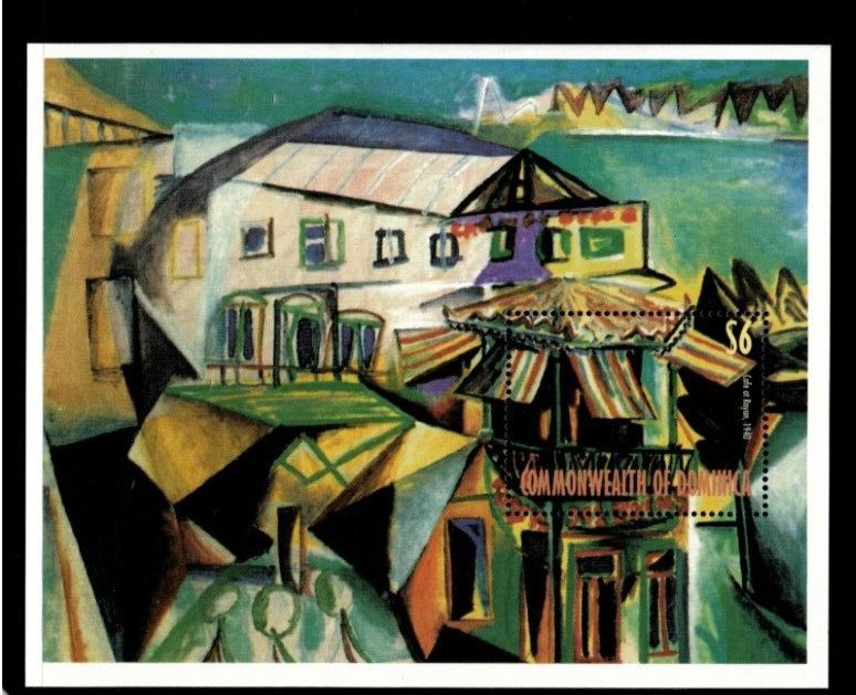 VINTAGE CLASSICS Dominica 1998- Picasso Art- Souvenir Stamp Sheet Scott 2099 MNH