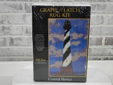 MCG Graph N Latch Rug Kit Coastal Haven Lighthouse 19.5" x 26.5" Style #37635