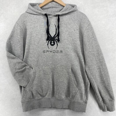 SPYDER Hoodie Mens M Fleece Lined Cotton Blend Sweatshirt