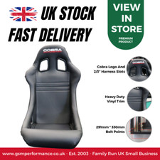 Cobra Monaco Vinyl FIA Motorsport Race Rally Sport Bucket Seat
