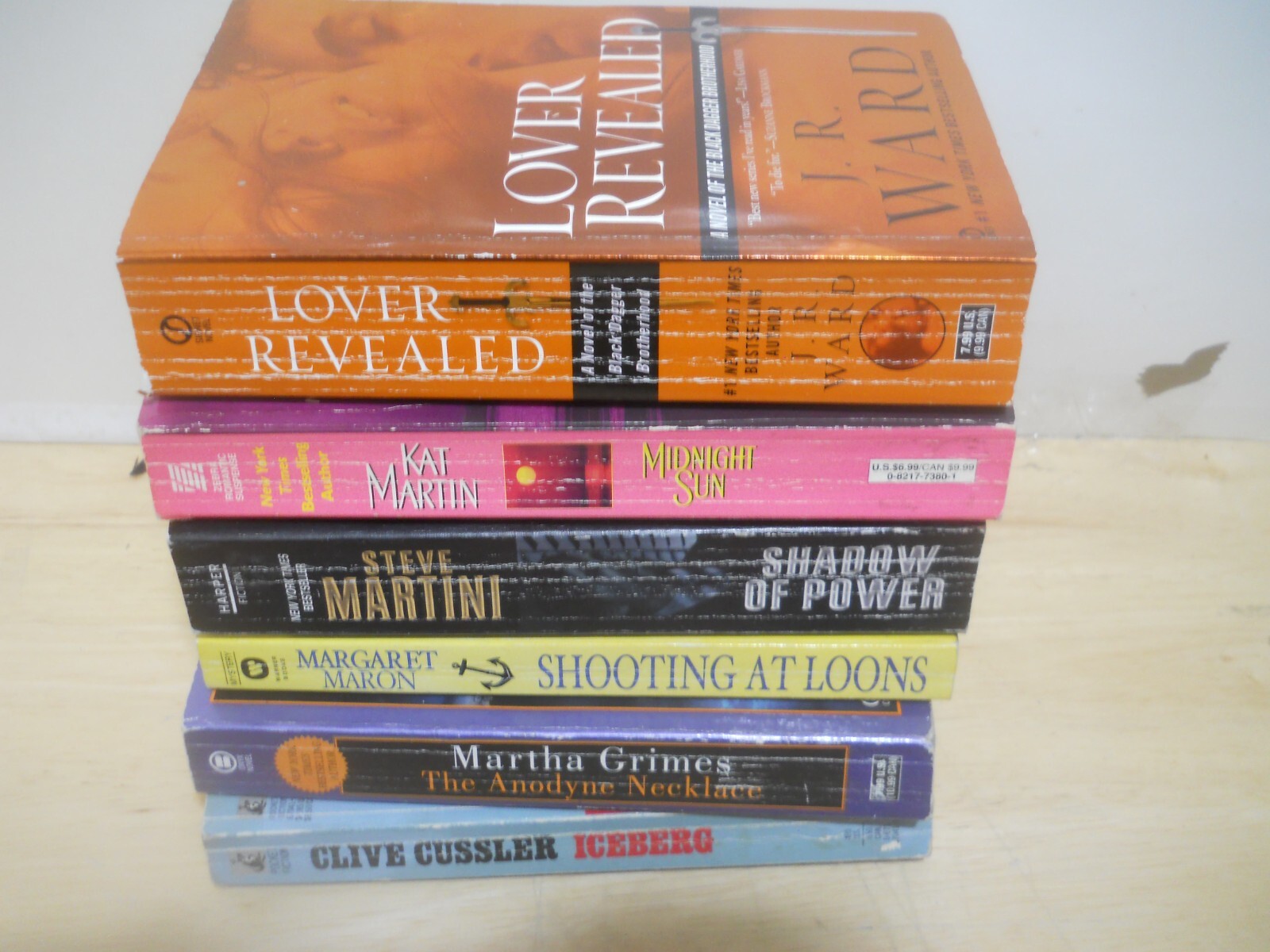 Lot of 6 Best Seller Novels Mixed Authors  ~ Good/VG , no duds ~  Free S&H # 14