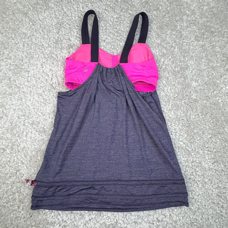 Lululemon Back On Track Tank Pink Purple Womens 4 - Image 2 of 4