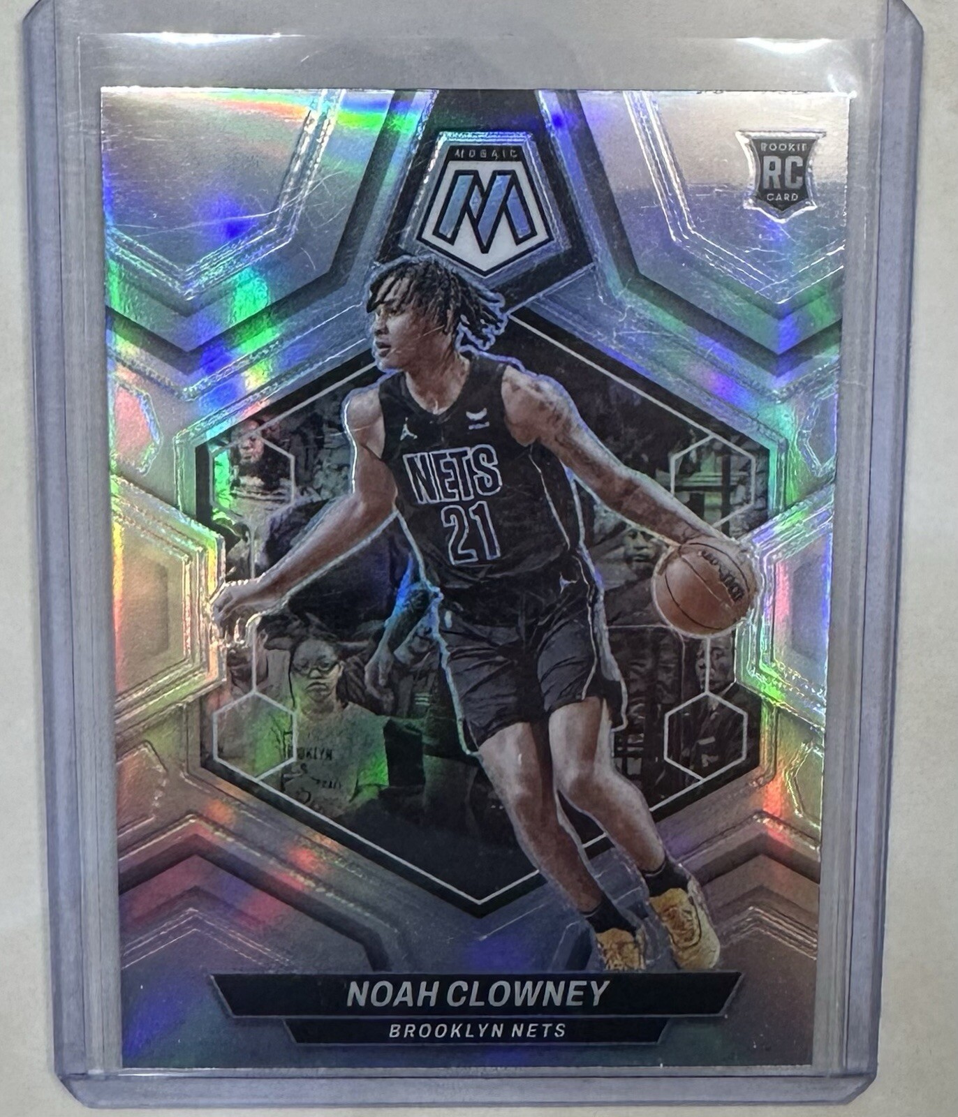 2023-24 Panini Mosaic - Rookies Silver Prizm #250 Noah Clowney (RC) P5C