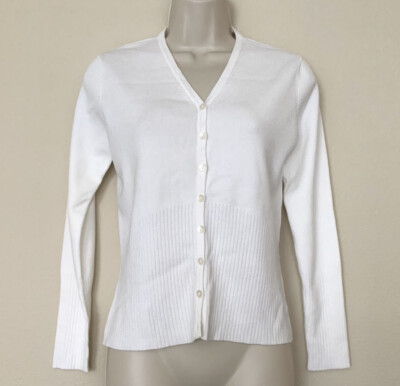 Long Sleeve Knit Cardigan Sweater, Small