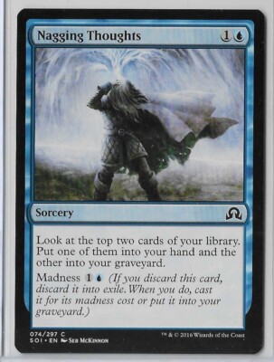 MTG Nagging Thoughts Shadows over Innistrad (SOI) Common Magic #074/297  Unplayed