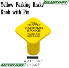 Automann Parking Brake Knob, Yellow w/ Pin #KN20901 248433 170.248433