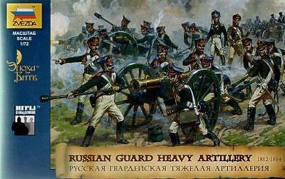 ZVESDA 1/72 Scale RUSSIAN HEAVY ARTILLERY W/CREW Napoleonic wars