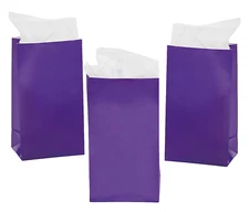 Paper Mini Purple Treat Bags - 24 Count