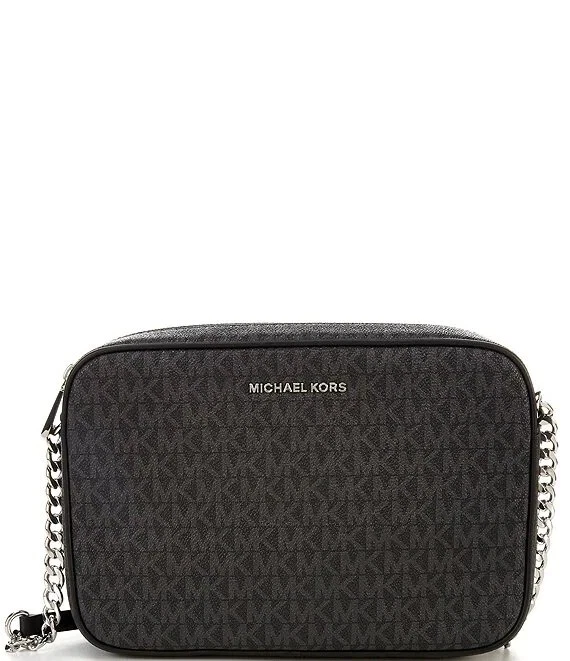 Michael kors metallic signature east west crossbody hot sale