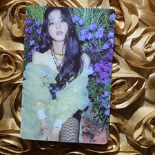 Jisoo BLACKPINK Flower Girl KPOP Photo Goddess Card Purple Net