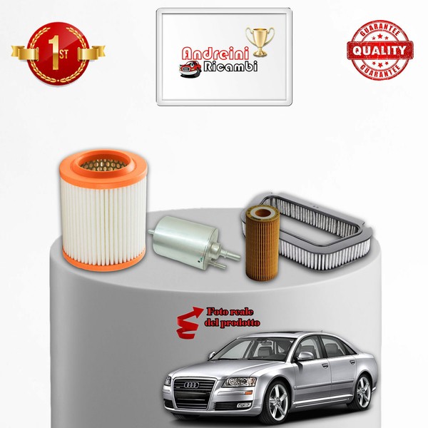 Set Service 4 Filter Audi A8 4E 3.2 FSI 191KW 260CV Von 2005-> 2010-image