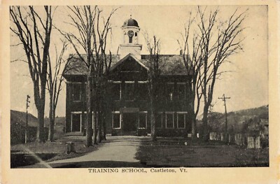 Training School Castleton Vermont VT c1910 Postcard