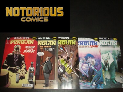 Penguin 1 2 3 4 5 Complete Comic Lot Run Set Tom King DC EXCELSIOR BIN