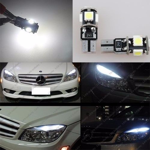 2xT10 Plasma Canbus LED Side Parking Light Bulb For Mercedes W211 W210