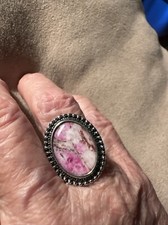 Bohemian Oval Colorful Resin Decorative Ring In A Size 7