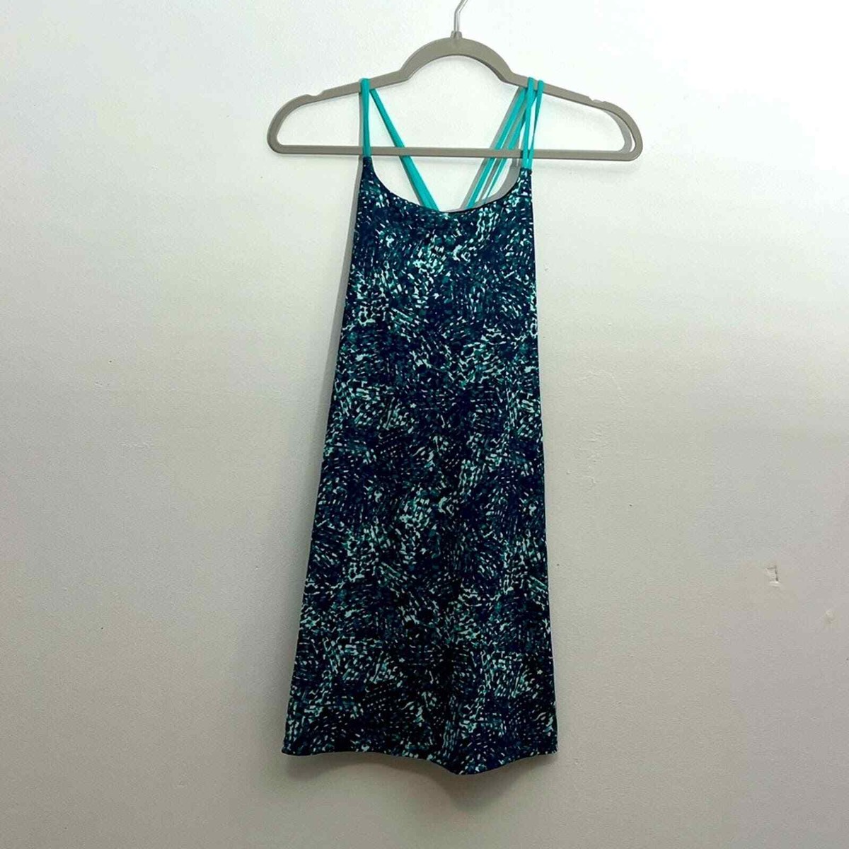 Old Navy Active Powersoft Girls Blue Green Print Athletic Athleisure Dress  | eBay