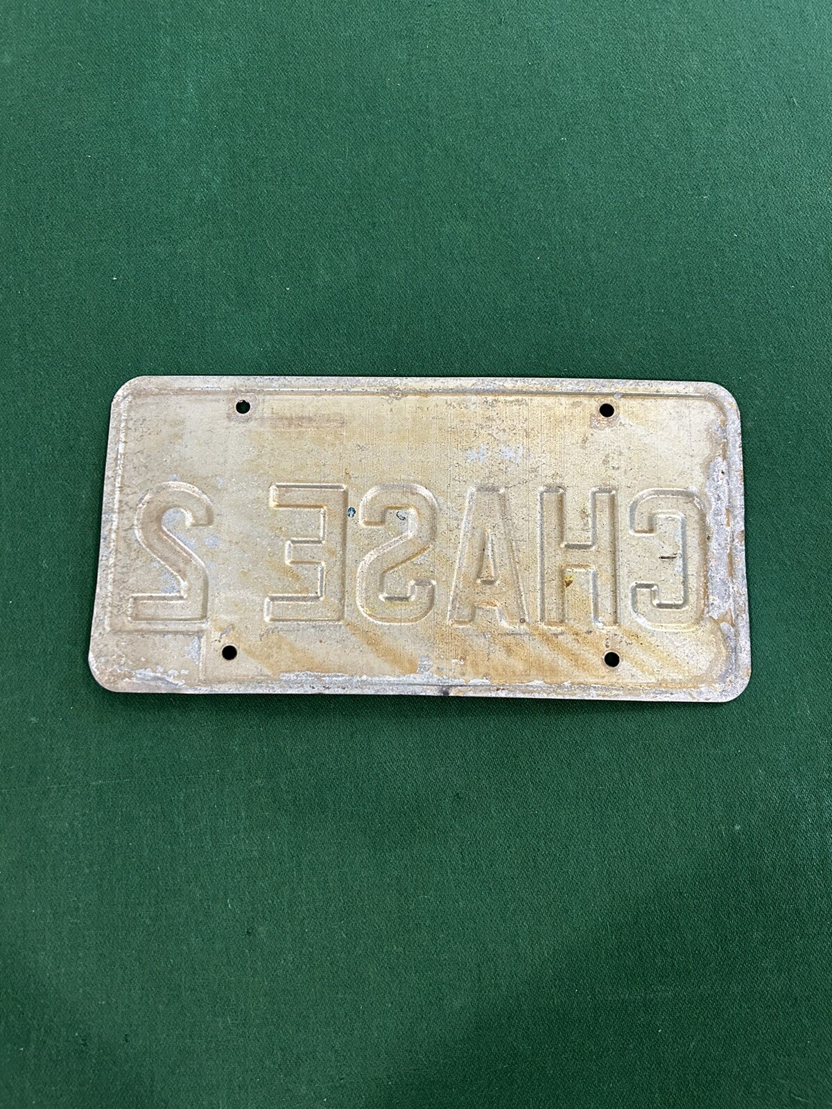 SOUTH DAKOTA Embossed Vanity / Personalized License Plate. Expired