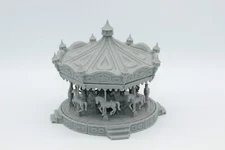 HO Scale Circus Carousel 3D Printed Multiple Pieces 1/87