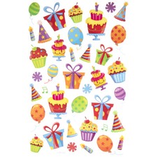 Happy Birthday Gifts  Balloons Glitter Stickers Planner Party Supply Papercraft