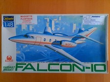 Maquette 1/48 HASEGAWA N°T001:1200 DASSAULT BREGUET FALCON-10, (1980).