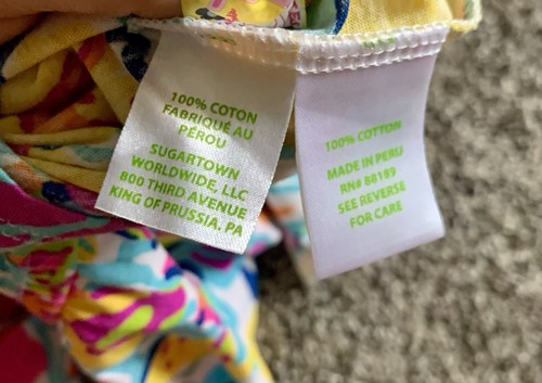 Girls Size 4-6 Lilly Pulitzer Summer Romper - Picture 5 of 5
