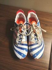 Adidas Gamemode FG Soccer Cleats Mens Size 8 White Blue Athletic Sneakers