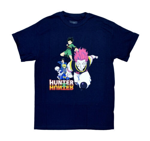 Hunter X Hunter Tonal Color Anime Characters Mens and Womens Short Sleeve  T-Shirt (Black, S-XXL) 