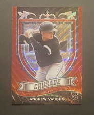 2021 Andrew Vaughn Panini Chronicles Crusade Ruby Wave Rookie /199 White Sox