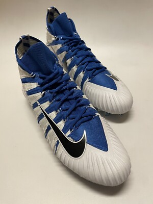 Nike Alpha Menace Elite Football Cleats White Blue 877140 