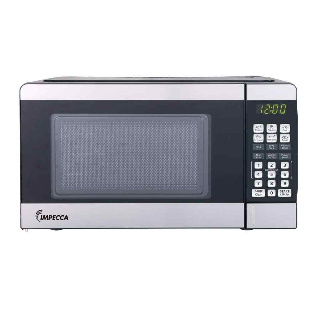 17.56 in. W, 0.7 cu.ft. 700-Watt Countertop Microwave with Child Lock in Stainle